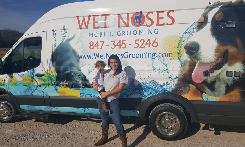wet dog mobile grooming