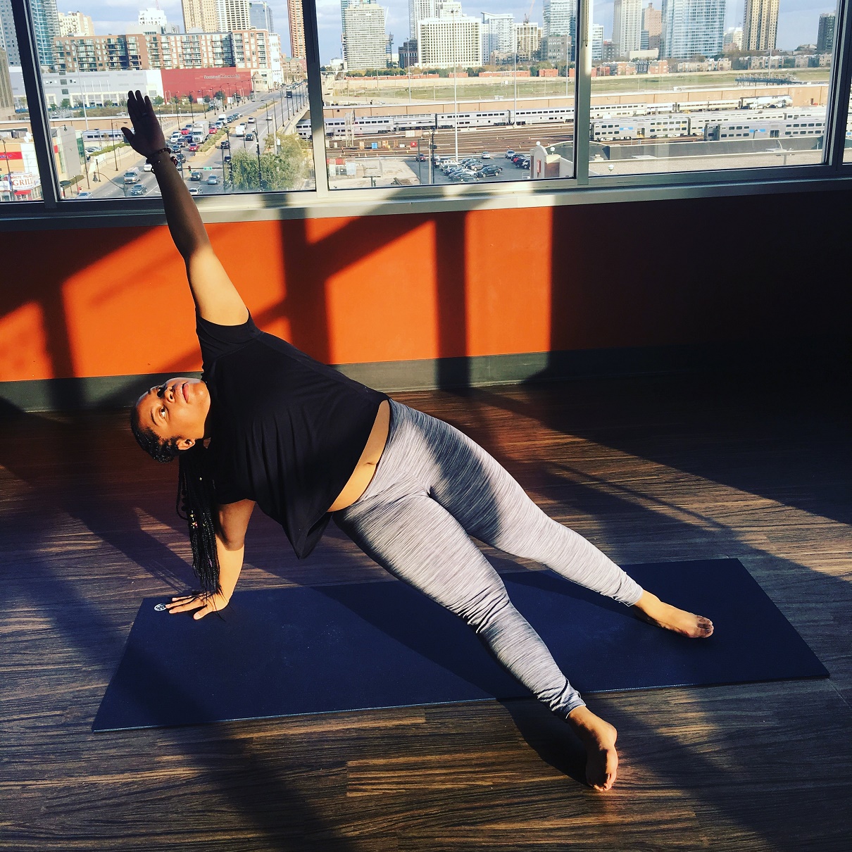 Curvy Girl Doing Yoga by Stocksy Contributor Guillermo De La